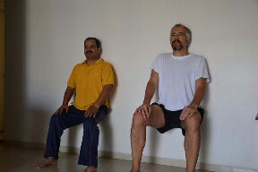 Group yoga session at Wakad Center